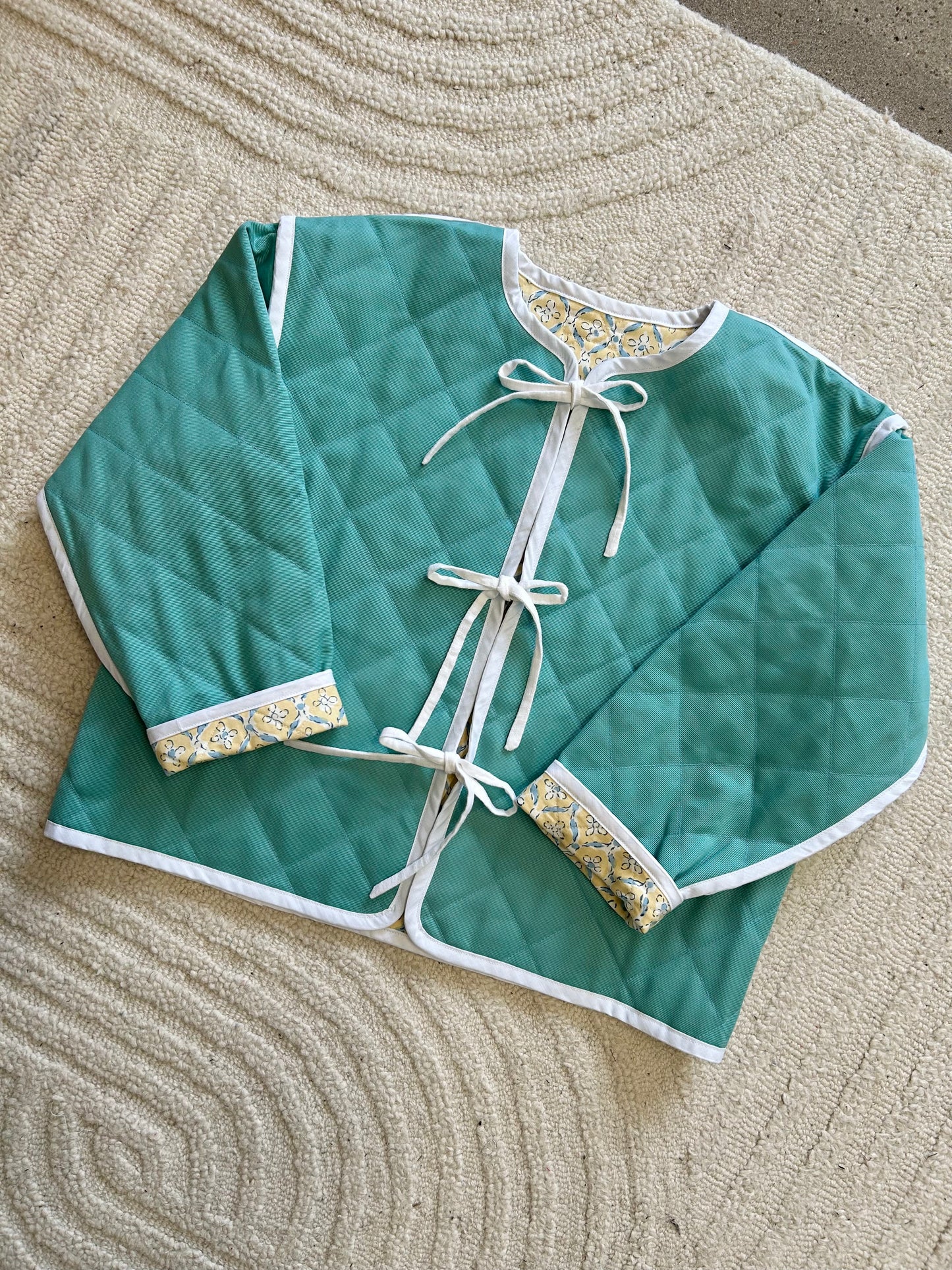 Reversible honeysuckle Jacket - Size L/14