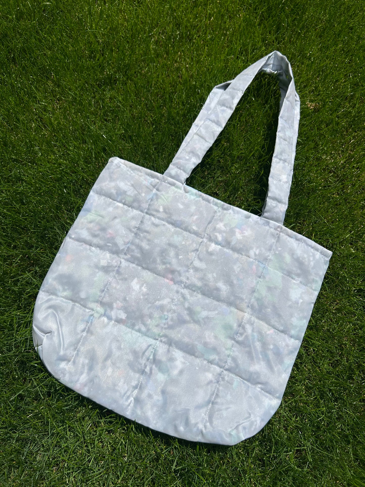 Zero waste quilted tote bag