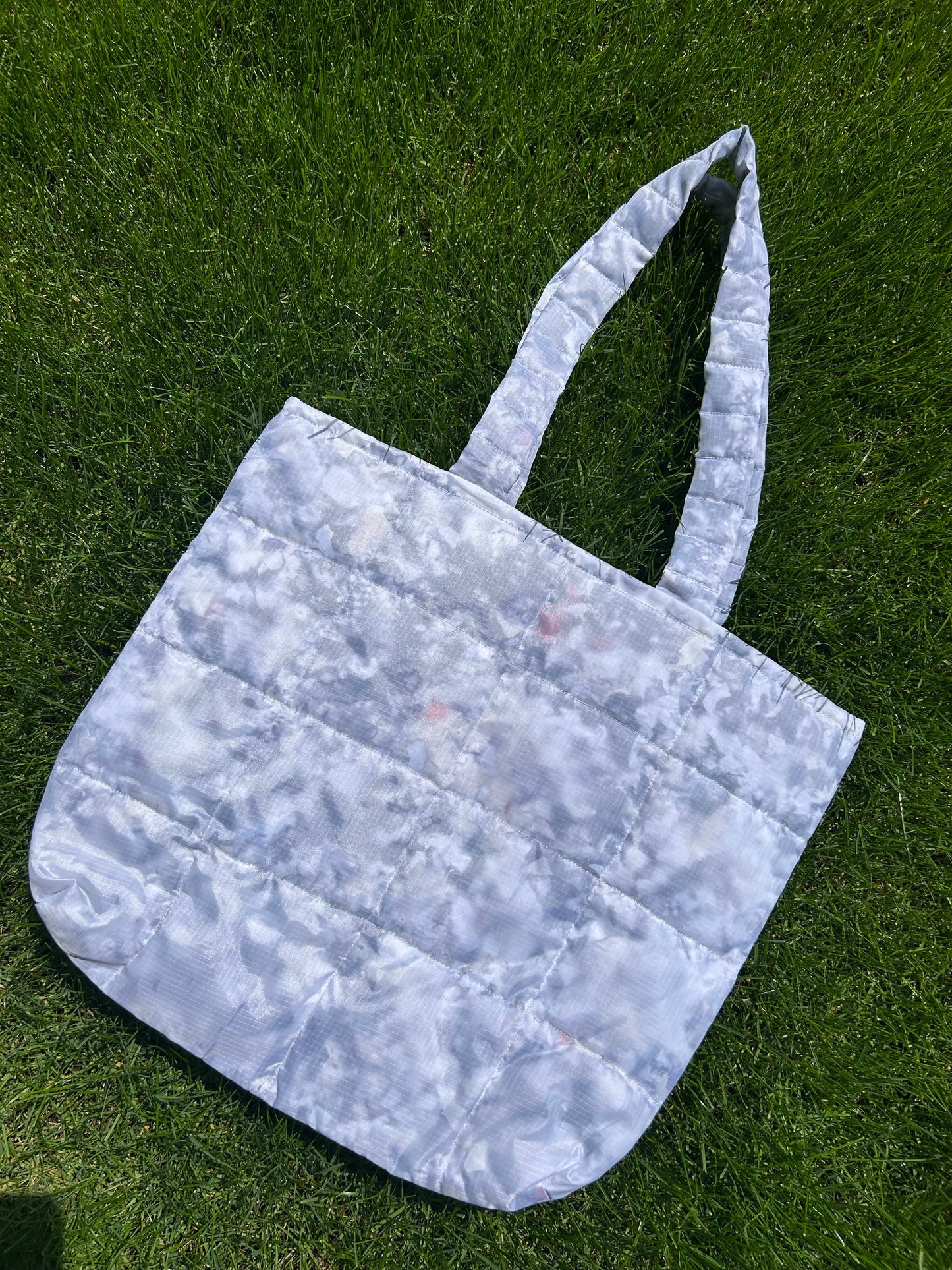 Zero waste quilted tote bag