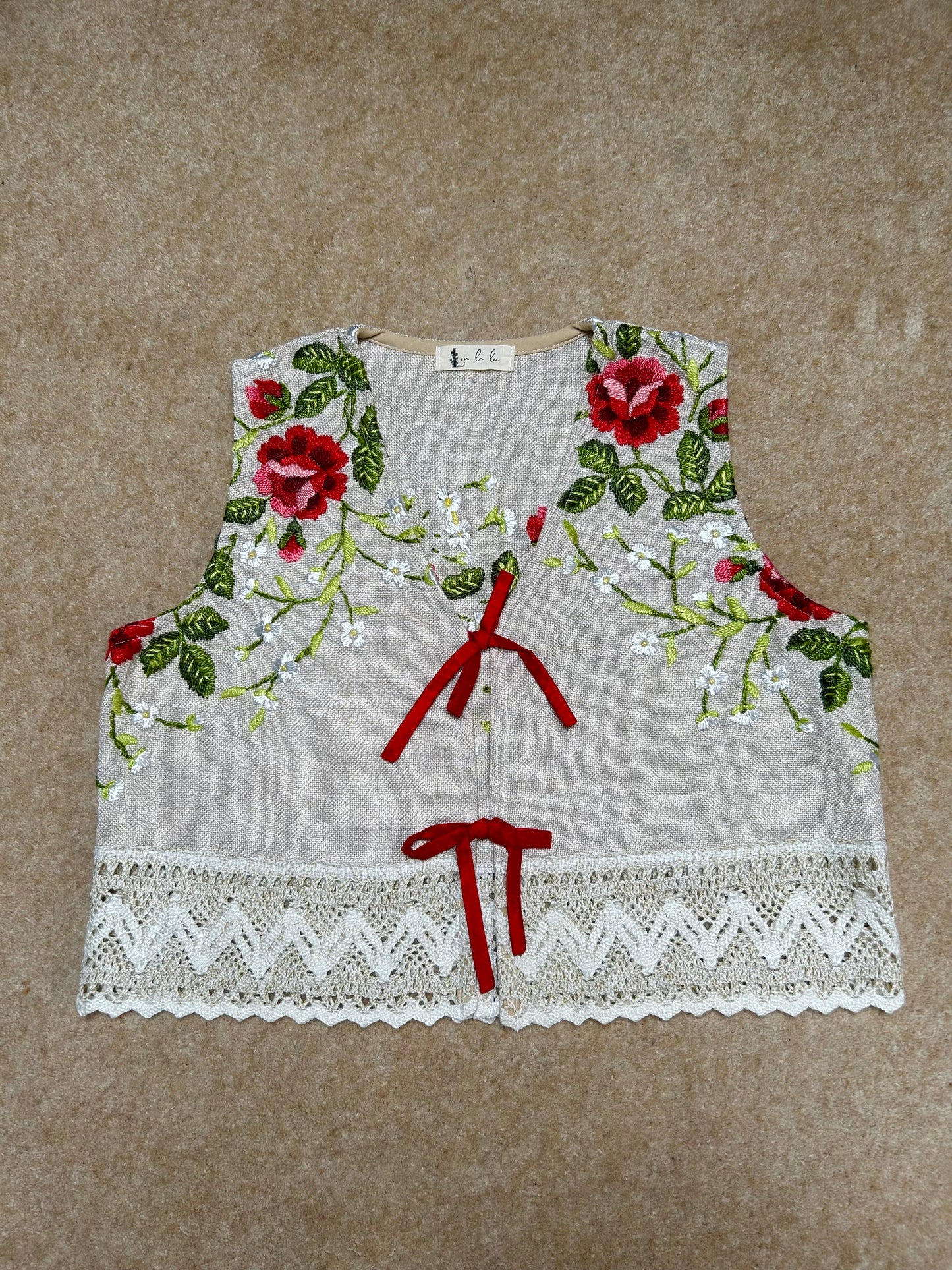 Dahlia waistcoat top - Size M/12