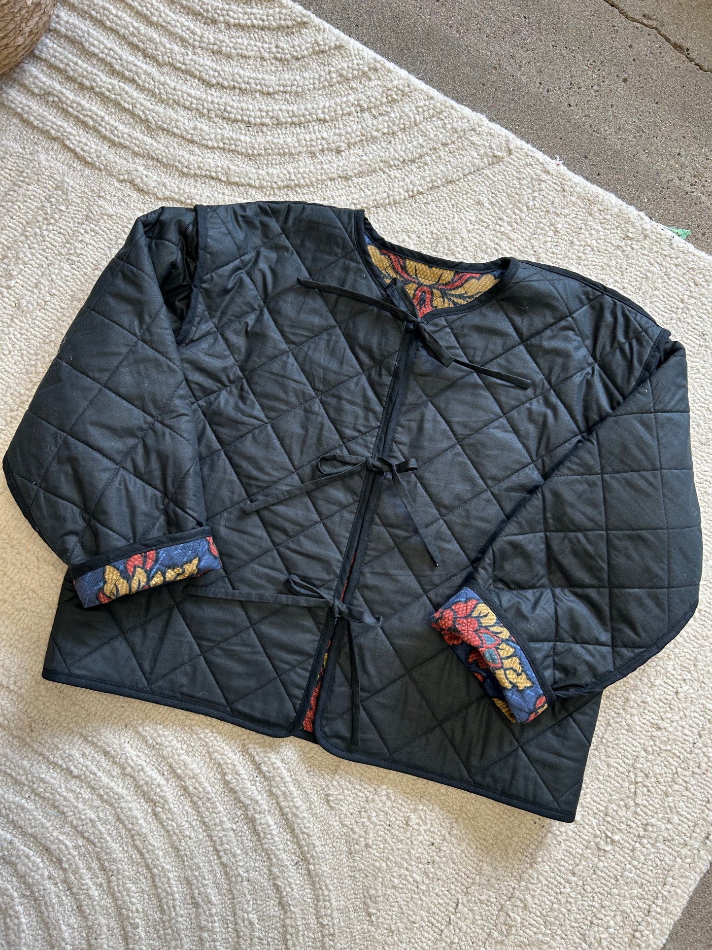 Reversible honeysuckle Jacket - Size M/12