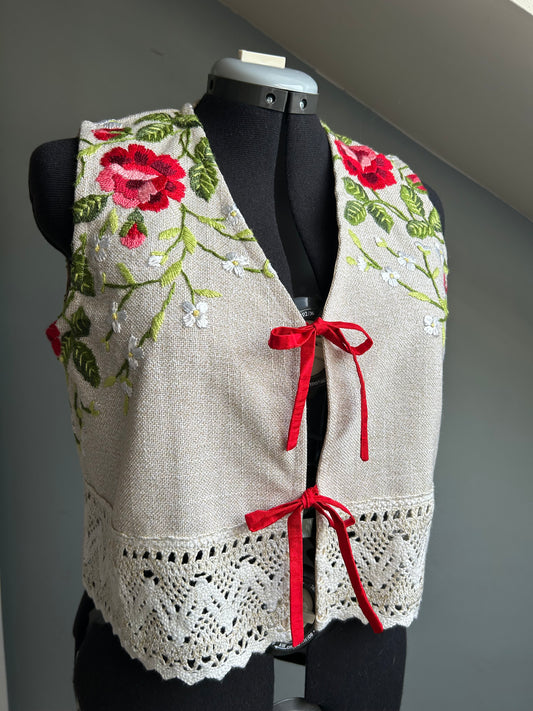 Dahlia waistcoat top - Size M/12